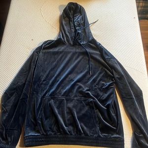 Mens dark blue forever 21 hoodie large